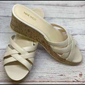 Nine West Cork Wedge Sandals size 9 1/2 Medium